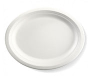32X25CM / 12.5X10” OVAL BIOCANE PLATE - Cafe Supply