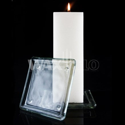 110mm SQUARE GLASS PLATE - Cafe Supply