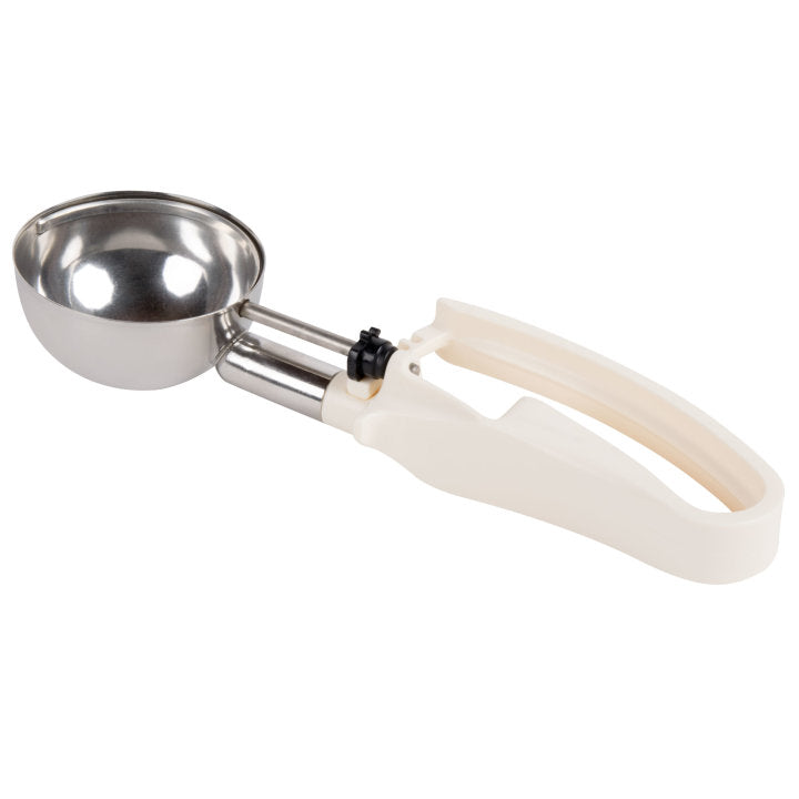 3 ⅕-ounce disher with ivory squeeze handle