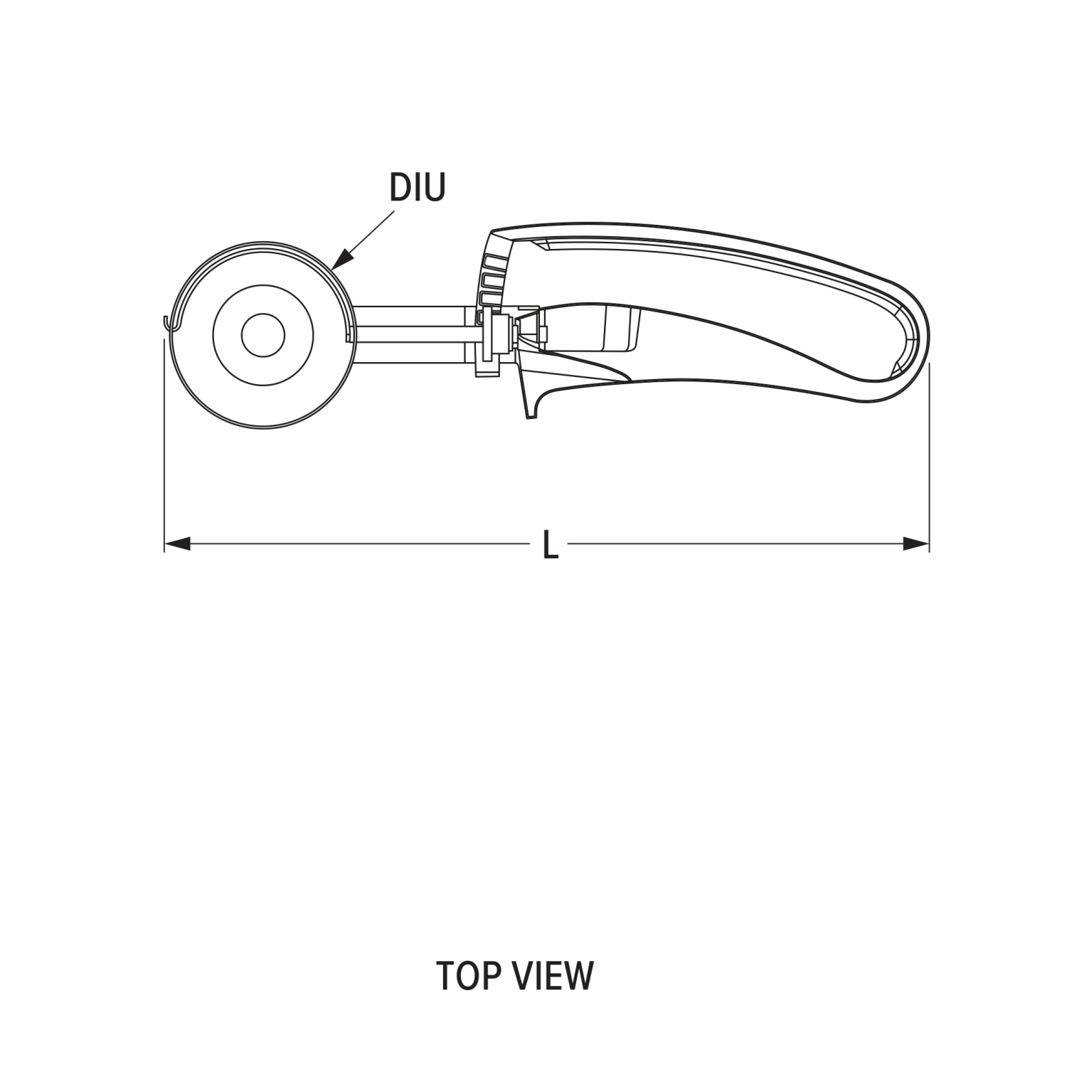 2 ⅘-ounce disher with green squeeze handle
