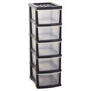 Taurus Storage Organiser 5 Drawer Grey - Cafe Supply