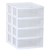 Taurus Desk Organiser 4 Drawer A4 White - Cafe Supply