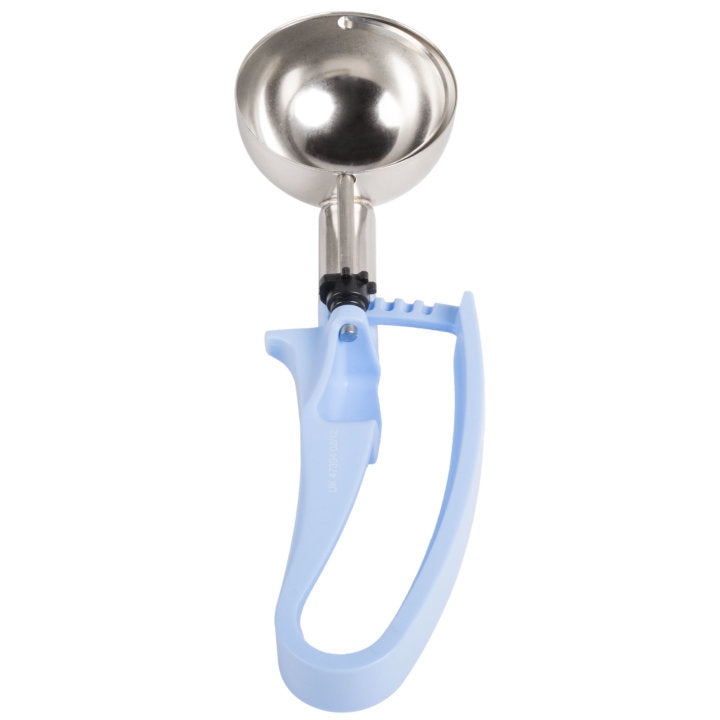 2 ⅖-ounce disher with sky blue squeeze handle