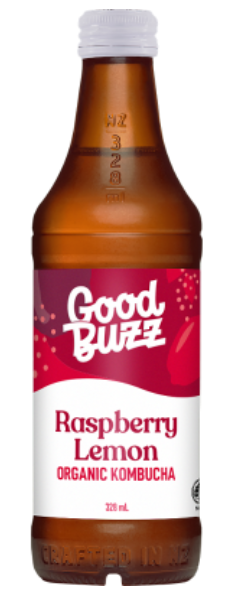 Good Buzz Raspberry Lemon Organic Kombucha 328ml
