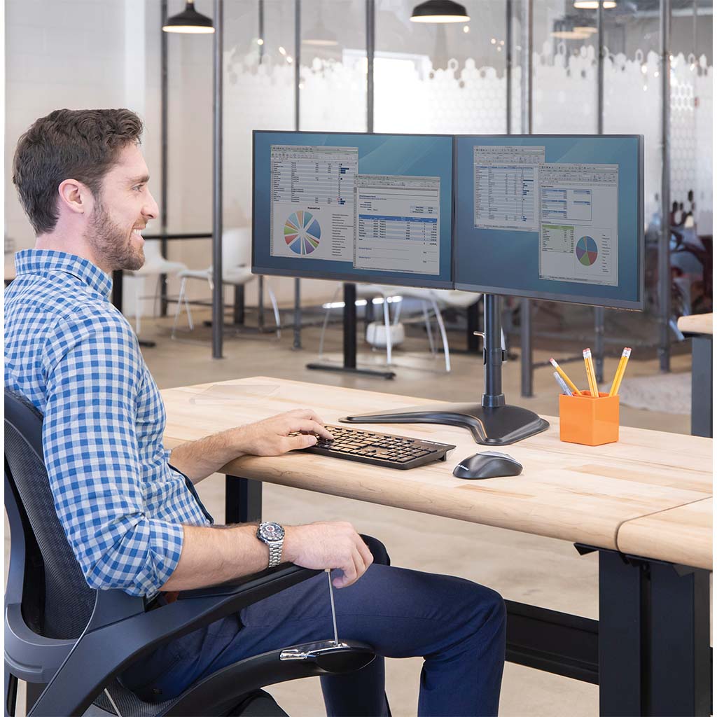 Fellowes Monitor Arm Professional Freestanding Dual