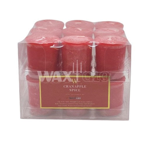 50mm SCENTED VOTIVE CANDLE (18pk) - CRANAPPLE SPICE - Cafe Supply