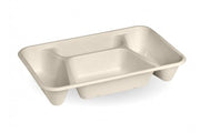4-COMPARTMENT NATURAL BIOCANE TAKEAWAY BASE - Cafe Supply