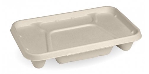 4-COMPARTMENT NATURAL BIOCANE TAKEAWAY BASE - Cafe Supply