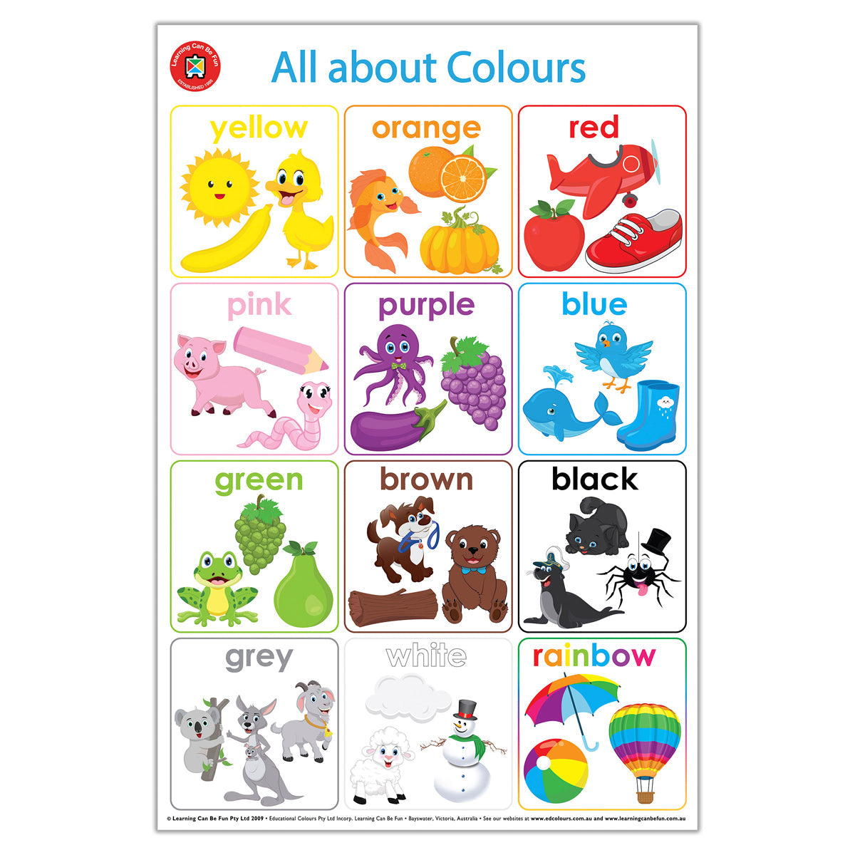 LCBF All About Early Learning Poster Box Set Of 4 - Cafe Supply
