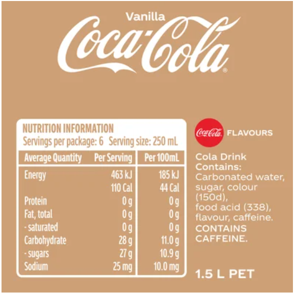 Coca-Cola Vanilla Soft Drink 1.5l - Cafe Supply