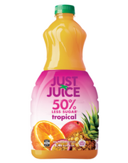 Just Juice Tropical 50% Less Sugar Fruit Drink 2.4l - Cafe Supply