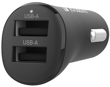 Verbatim Essentials Car Charger Dual Port 3.4A Black - Cafe Supply