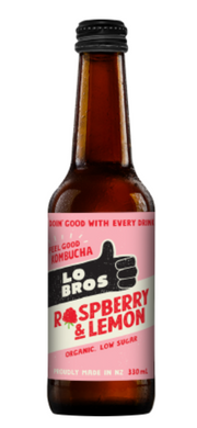 Lo Bros Raspberry & Lemon Kombucha 330ml
