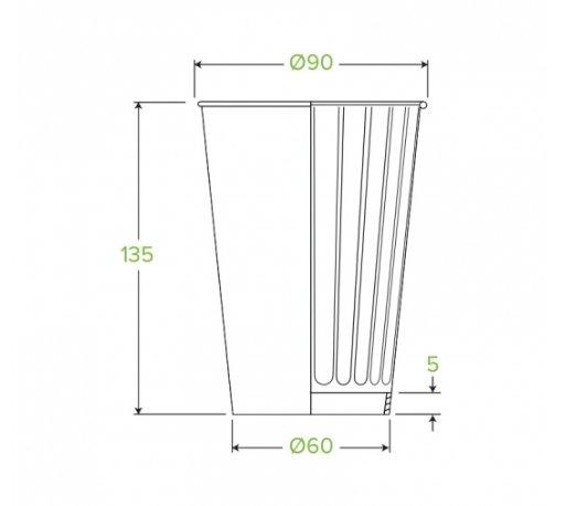 460ML / 16OZ (90MM) ART SERIES DOUBLE WALLBIOCUP - Cafe Supply