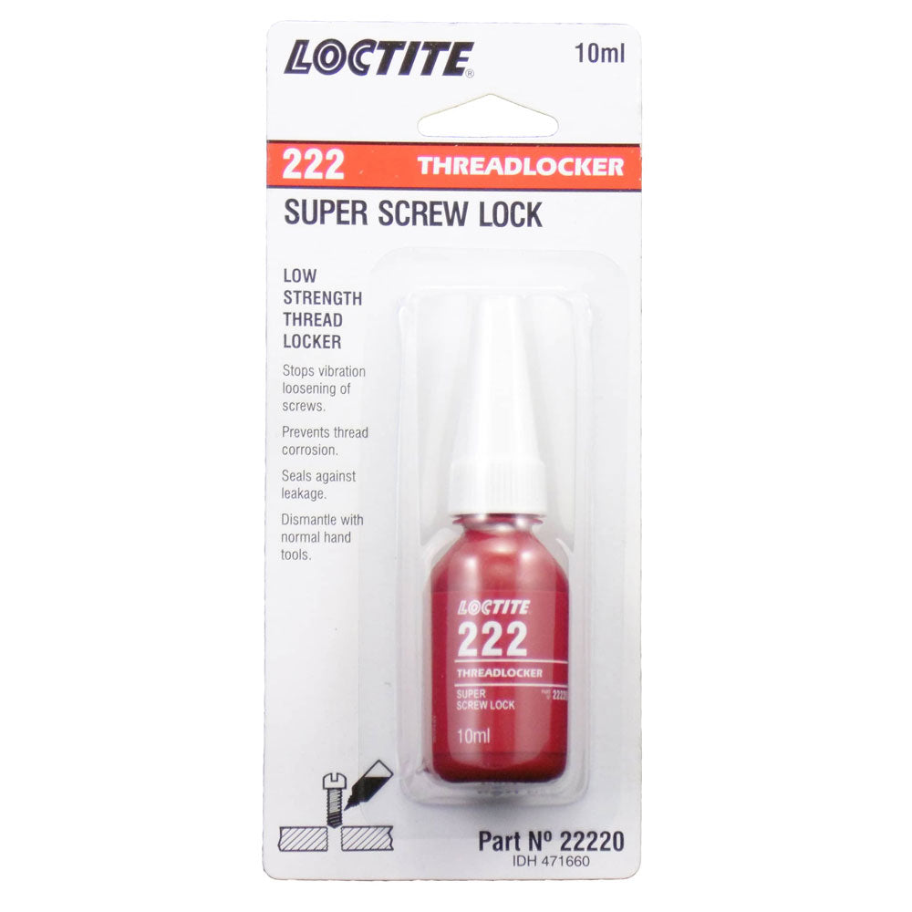 Loctite 222 Screw Lock Low Strength Threadlocker 10ml - Cafe Supply