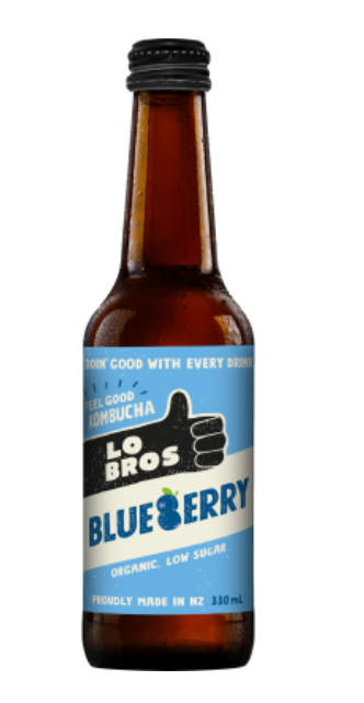 Lo Bros Blueberry Kombucha 330ml