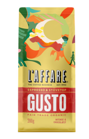 L'affare Gusto Espresso & Stovetop Fair Trade Organic Coffee 200g