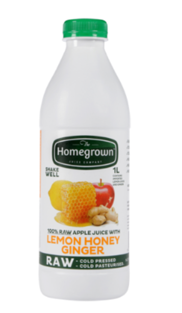 The Homegrown Juice Company Lemon Honey Ginger Juice 1l - Cafe Supply