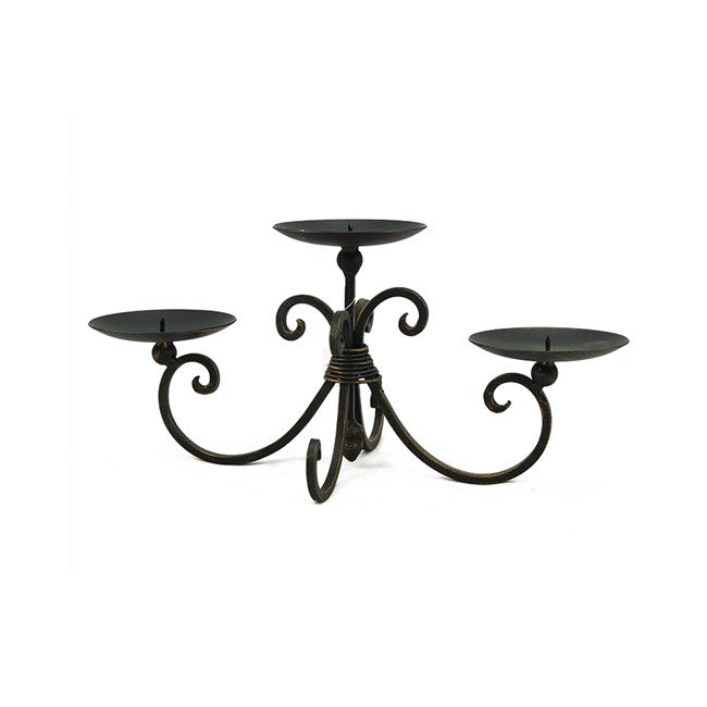 350mm LONG BLACK/GOLD IRON HOLDER (3) - Cafe Supply