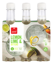 Pams Lemon Lime & Bitters 6 x 340ml