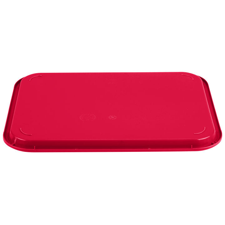 14" x 18" polypropylene fast-food tray in red