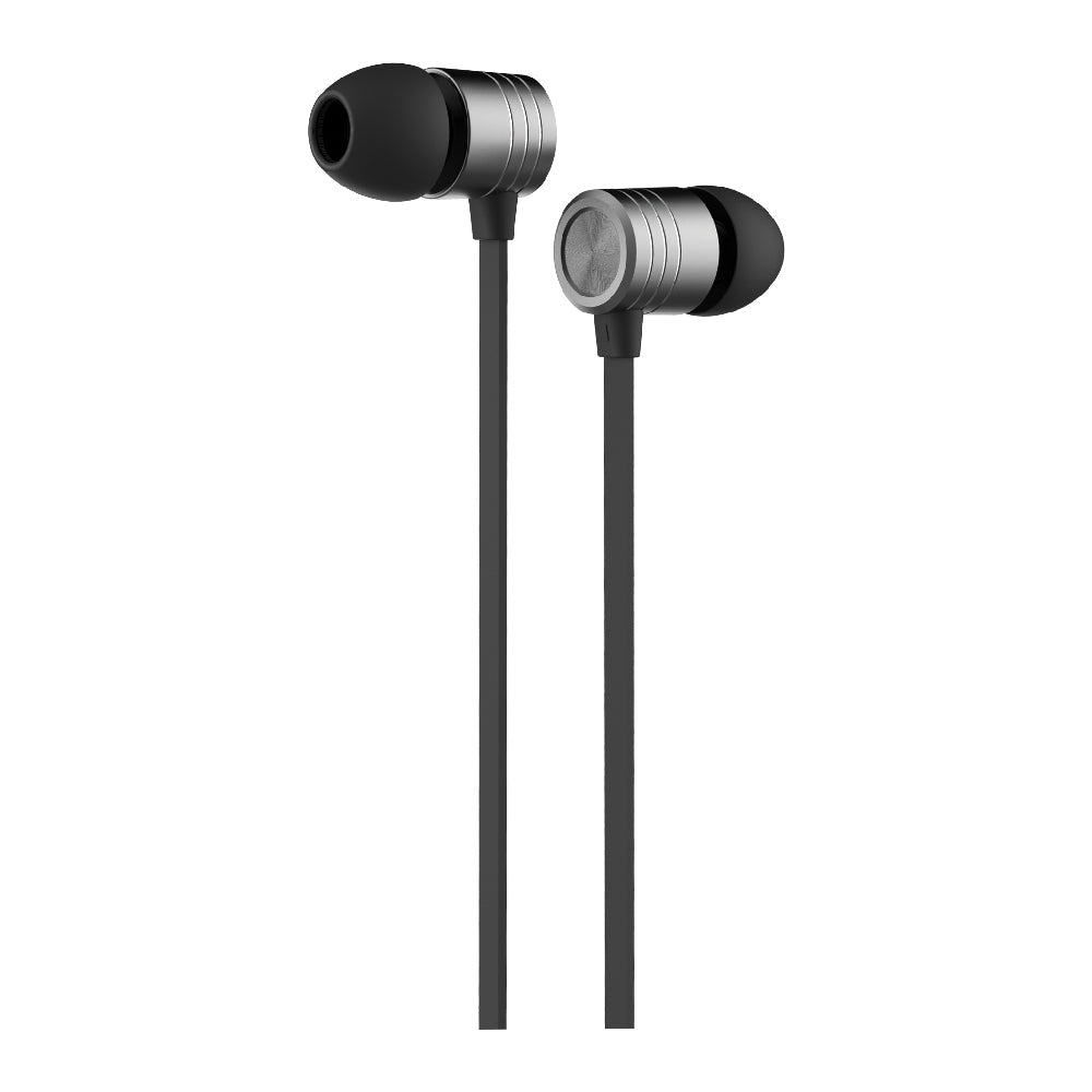 Verbatim Essentials In-Ear Earphones with Mic & Volume Control Space Grey - Cafe Supply