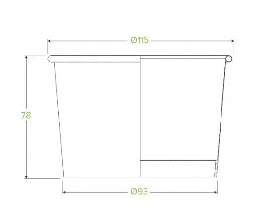 550ML / 16OZ WHITE BIOBOWL - Cafe Supply