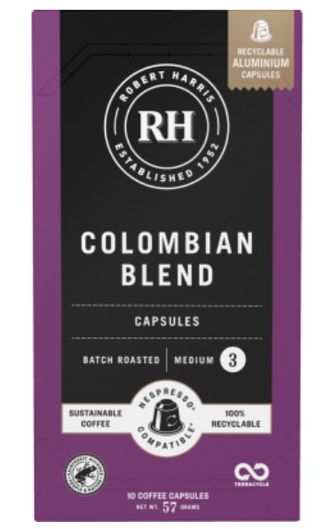 Robert Harris Colombian Blend Coffee Capsules 10pk