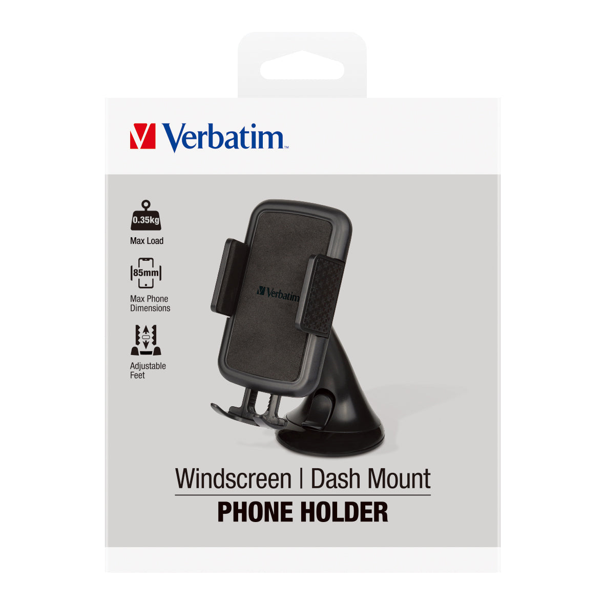 Verbatim Essentials Phone Mount Windscreen/Dash Black - Cafe Supply