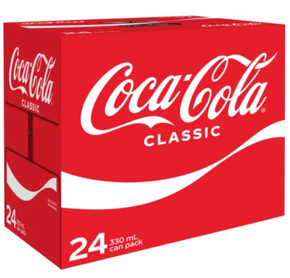Coca-Cola Classic Cans 24 x 330ml - Cafe Supply