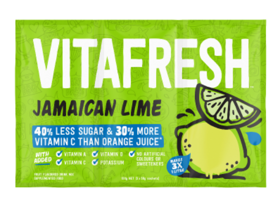 Vitafresh Jamaican Lime Flavoured Drink Mix 150g