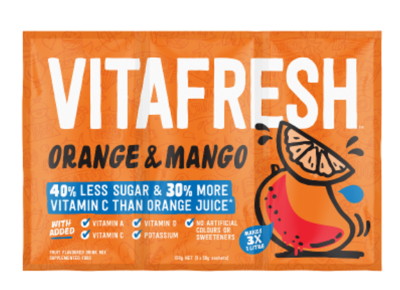Vitafresh Orange & Mango Flavoured Drink Mix 150g - Cafe Supply