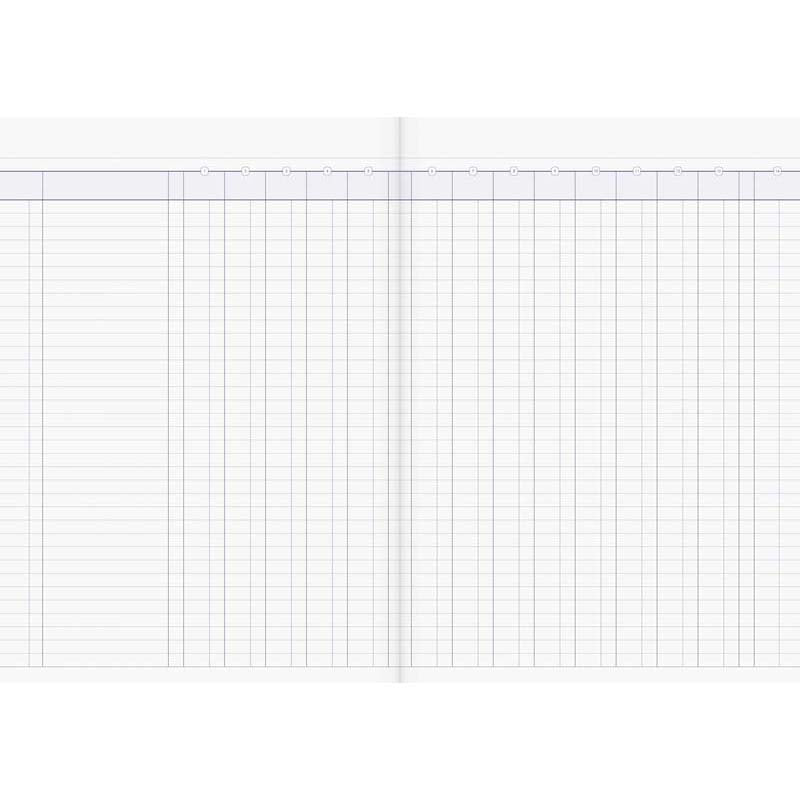 Milford A4 14 Money Column 26 Leaf Limp Analysis Book - Cafe Supply