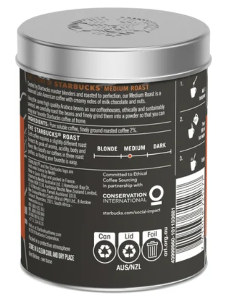 Starbucks Medium Roast Premium Instant Coffee 90g