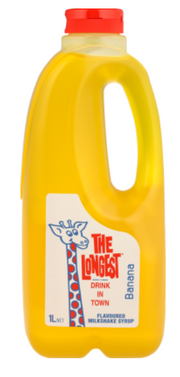 Longest Drink Banana Milkshake Syrup 1l