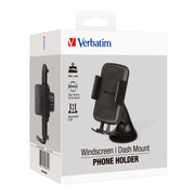 Verbatim Essentials Phone Mount Windscreen/Dash Black - Cafe Supply