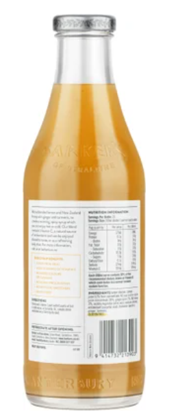 Barker's Immunity Lemon Honey Ginger & Turmeric Syrup 710ml