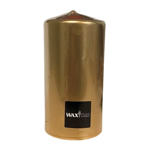 Wrapped Metallic Cylinder Candles - Cafe Supply