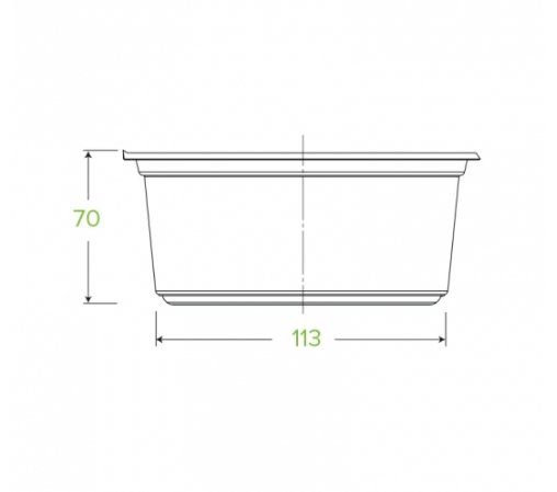 700ML CLEAR WIDE BIOBOWL - Cafe Supply