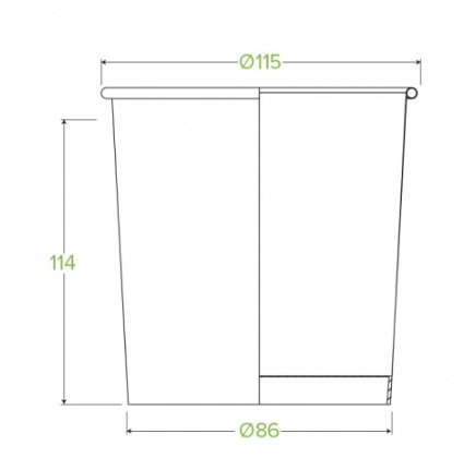 740ML / 24OZ NATURAL BIOBOWL - Cafe Supply