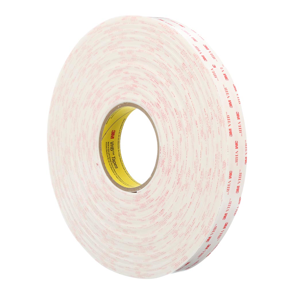 3M VHB Foam Tape 4950 Double-Sided 19mm x 33m White INDENT ONLY