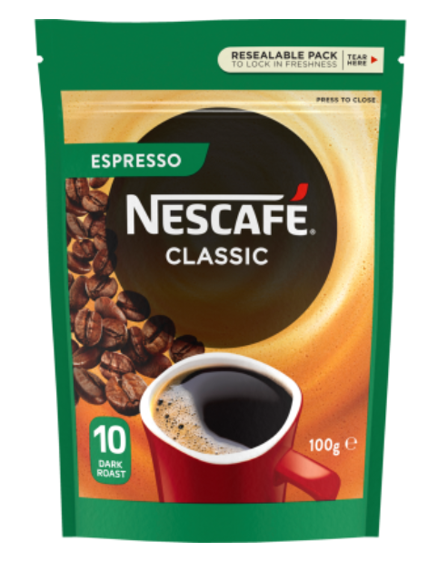 Nescafe Classic Espresso Instant Coffee 100g - Cafe Supply