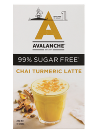 Avalanche 99% Sugar Free Chai Turmeric Latte Coffee Sticks 10 x 20g