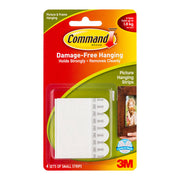 Command Picture Hanging Strips 17202 Small White, Pack of 4 Sets