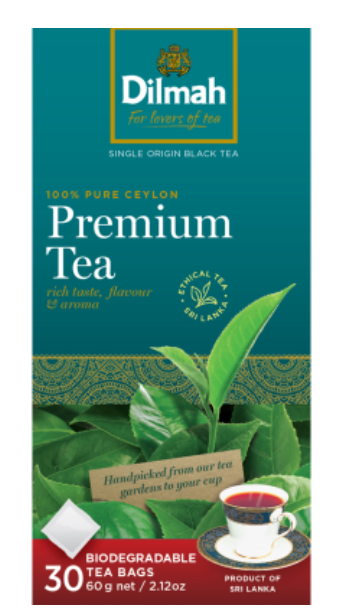 Dilmah Premium Biodegradable Tea Bags 30pk - Cafe Supply