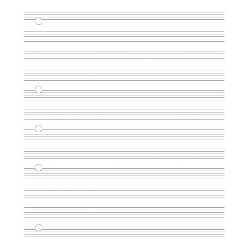 Warwick Refill 14m5 Loose Leaf Music 30 Leaf 255x205mm - Cafe Supply