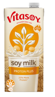 Vitasoy Protein Plus Unsweetened Soy Milk 1l - Cafe Supply