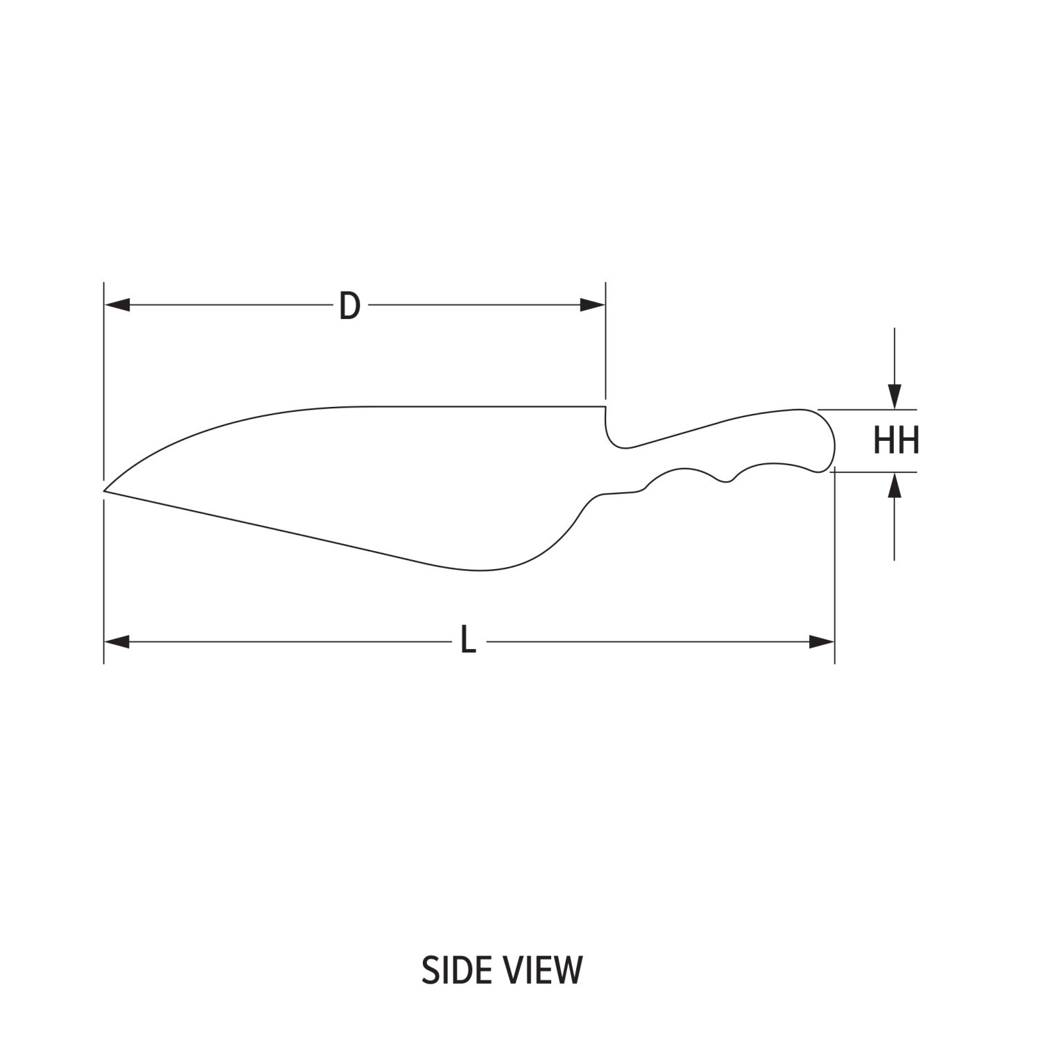 24-ounce cast-aluminum scoop