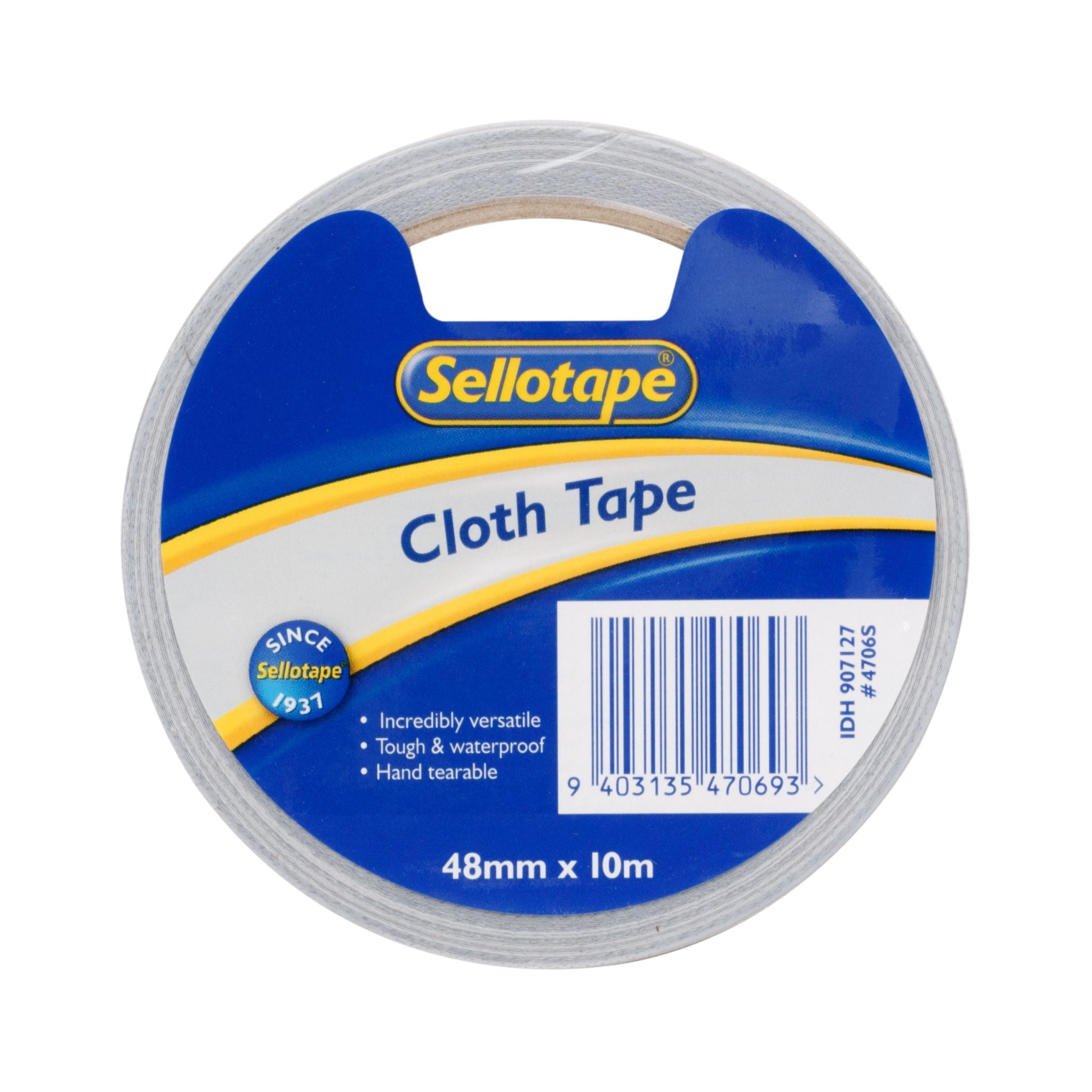 Sellotape 4706S Cloth Silver 48mmx10m - Cafe Supply