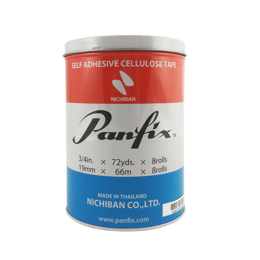 Panfix Cellulose Tape Tin Large 19mmx66m x 8 rolls - Cafe Supply